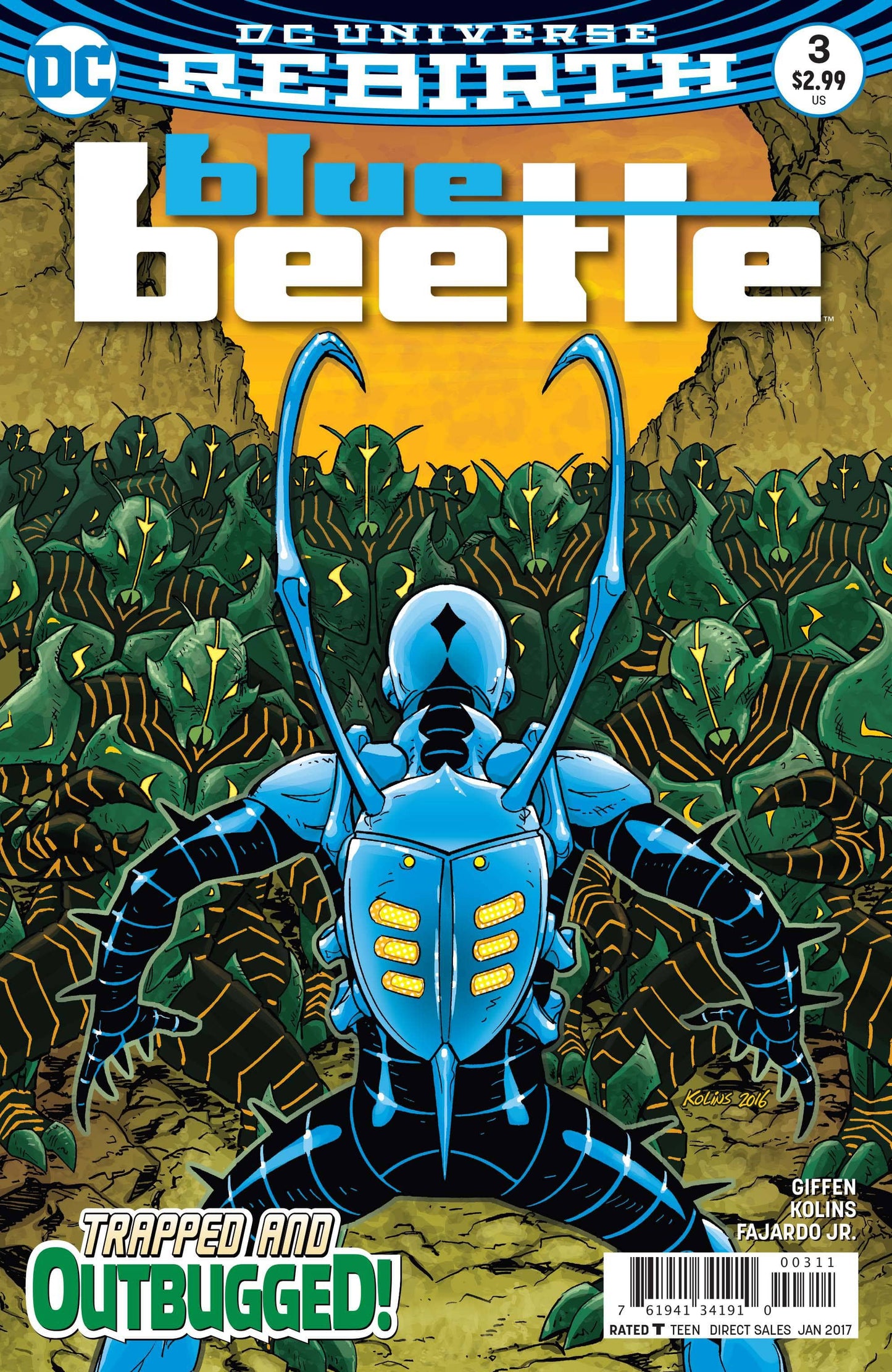 DC COMICS COMIC BOOK BLUE BEETLE #3