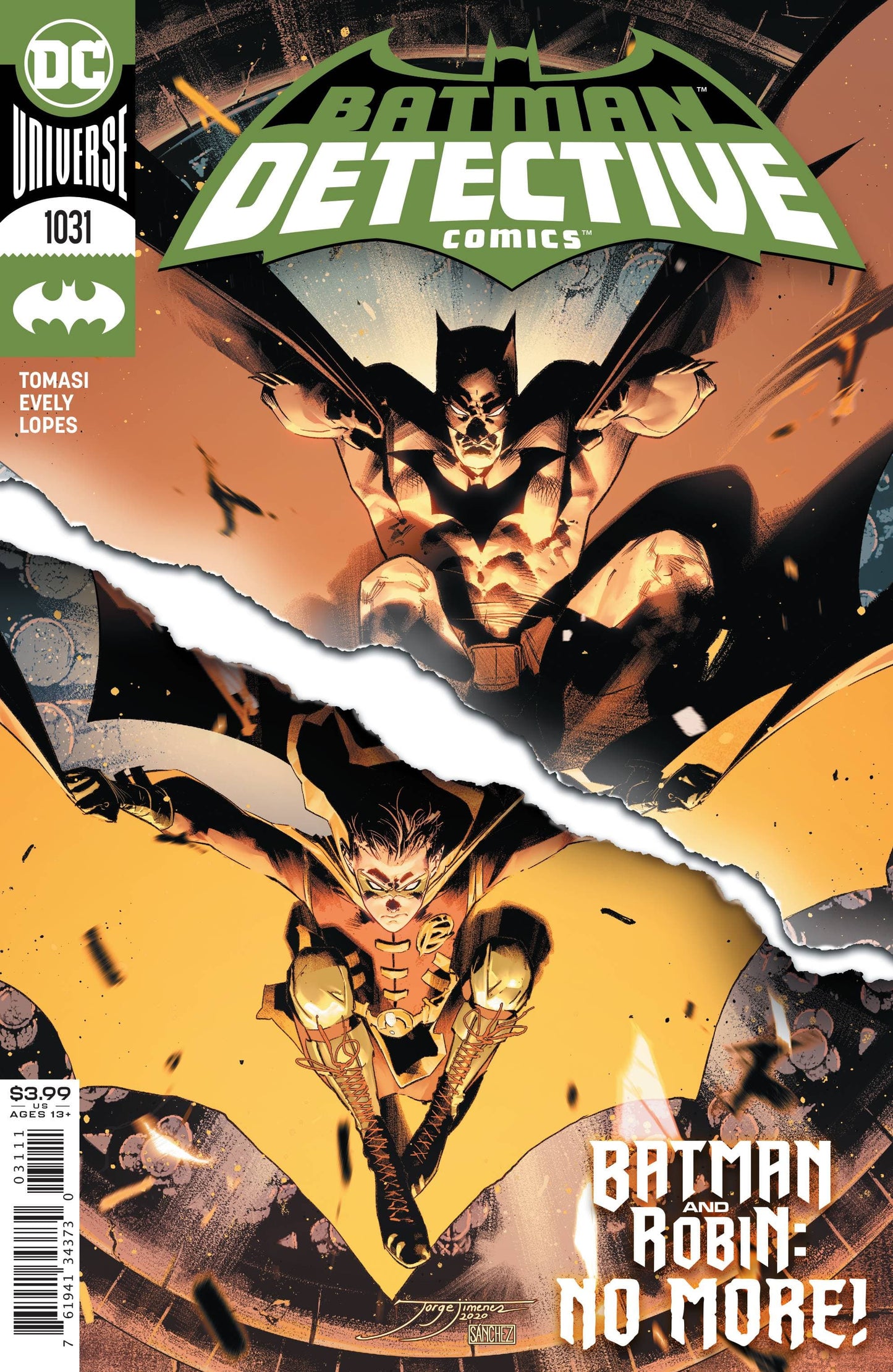 DC COMICS COMIC BOOK DETECTIVE COMICS #1031