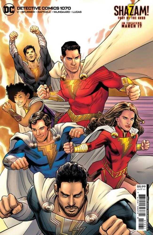 DC Comics COMIC BOOK Detective Comics #1070 Cover D Travis Moore Shazam Fury Of The Gods Movie Card Stock Variant