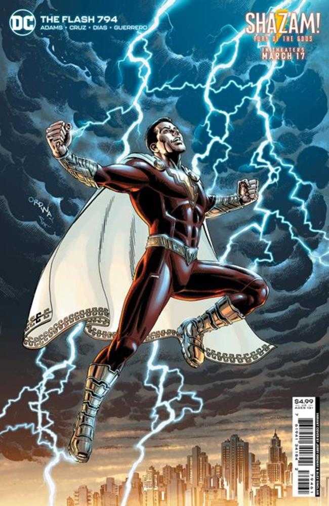 DC Comics COMIC BOOK Flash #794 Cover D Jerry Ordway & Alex Sinclair Shazam Fury Of The Gods Movie Card Stock Variant (One-Minute War)