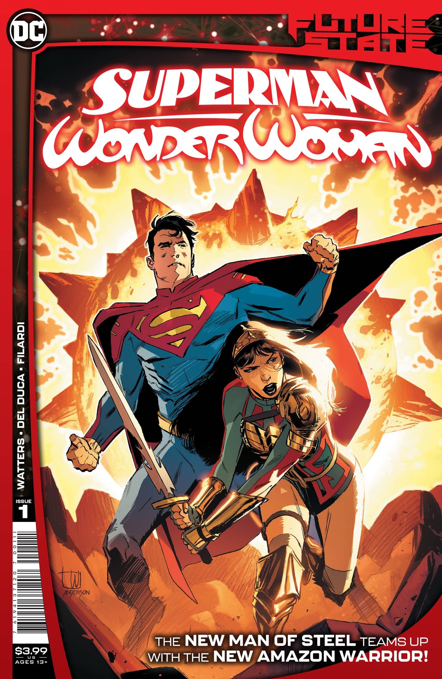 DC COMICS COMIC BOOK FUTURE STATE SUPERMAN WONDER WOMAN #1