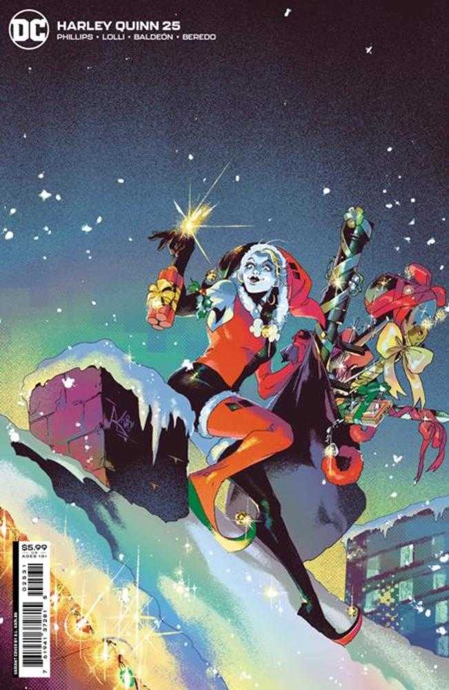 DC Comics COMIC BOOK Harley Quinn #25 Cover C Al Kaplan Holiday Card Stock Variant
