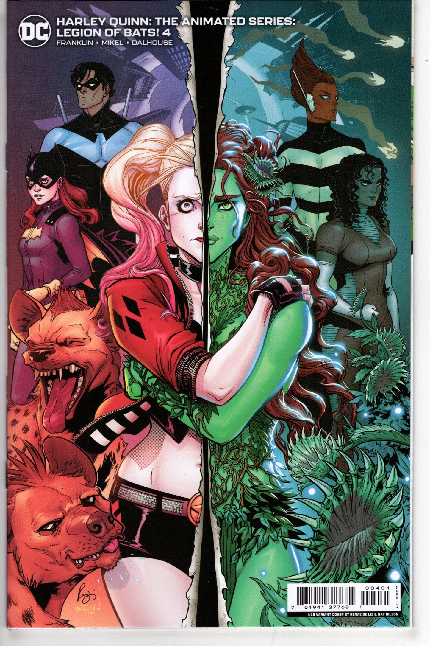 DC Comics COMIC BOOK Harley Quinn The Animated Series Legion Of Bats #4 (Of 6) Cover C 1 in 25 Renae De Liz Card Stock Variant (Mature)