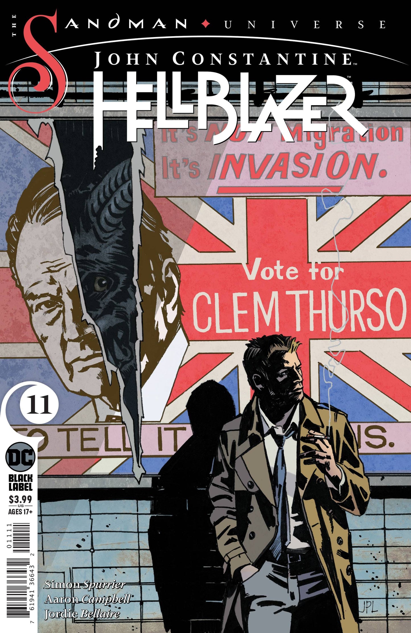 DC COMICS COMIC BOOK JOHN CONSTANTINE HELLBLAZER #11 (MR)