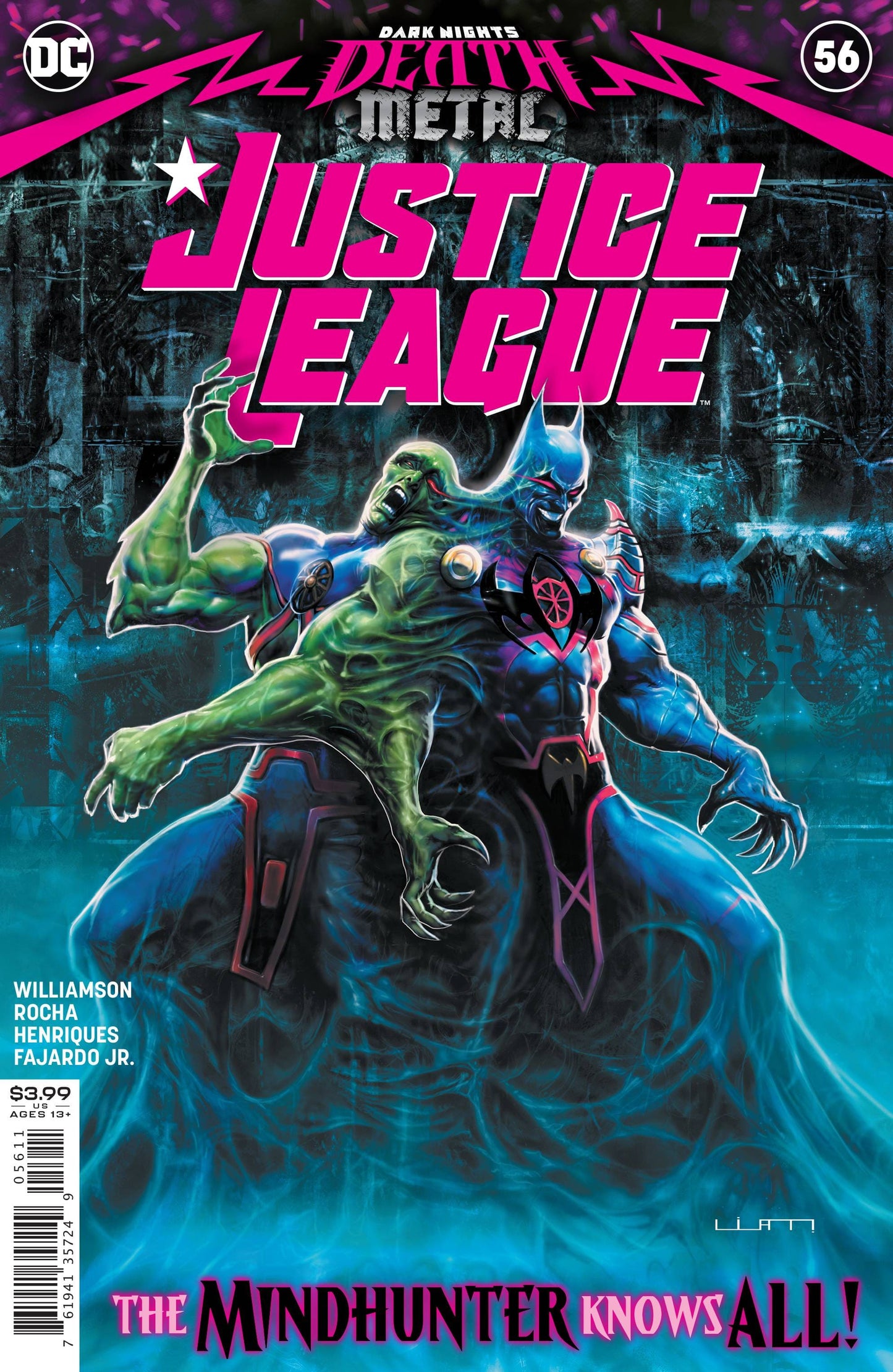 DC COMICS COMIC BOOK JUSTICE LEAGUE #56