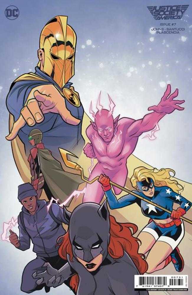 DC Comics COMIC BOOK Justice Society Of America #7 (Of 12) Cover C 1 in 25 Demetrius Dawkins Card Stock Variant