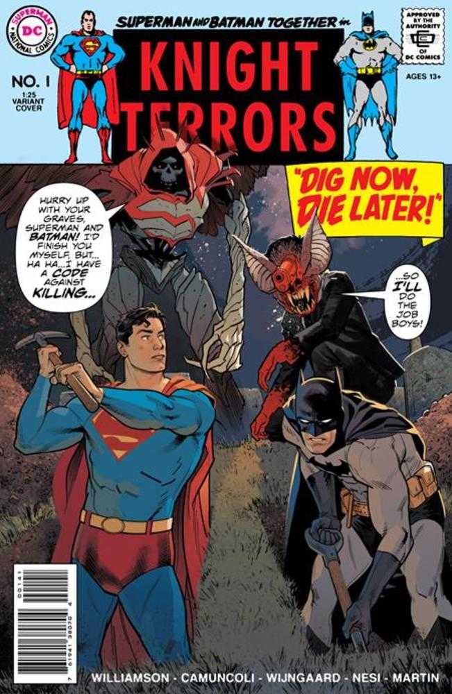 DC Comics COMIC BOOK Knight Terrors #1 (Of 4) Cover E 1 in 25 Evan Doc Shaner Homage Card Stock Variant