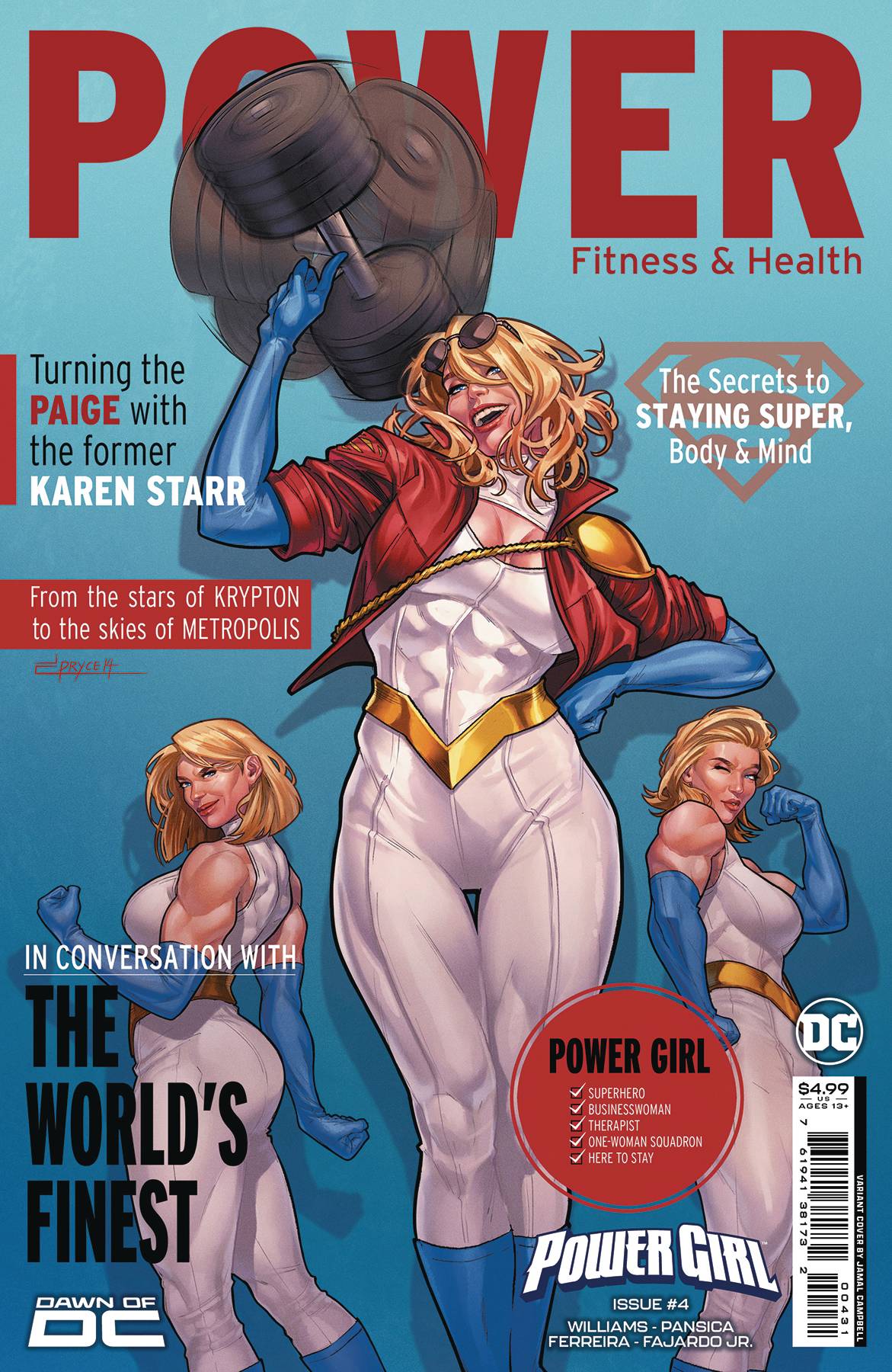 DC COMICS COMIC BOOK POWER GIRL #4 CVR C JAMAL CAMPBELL CSV