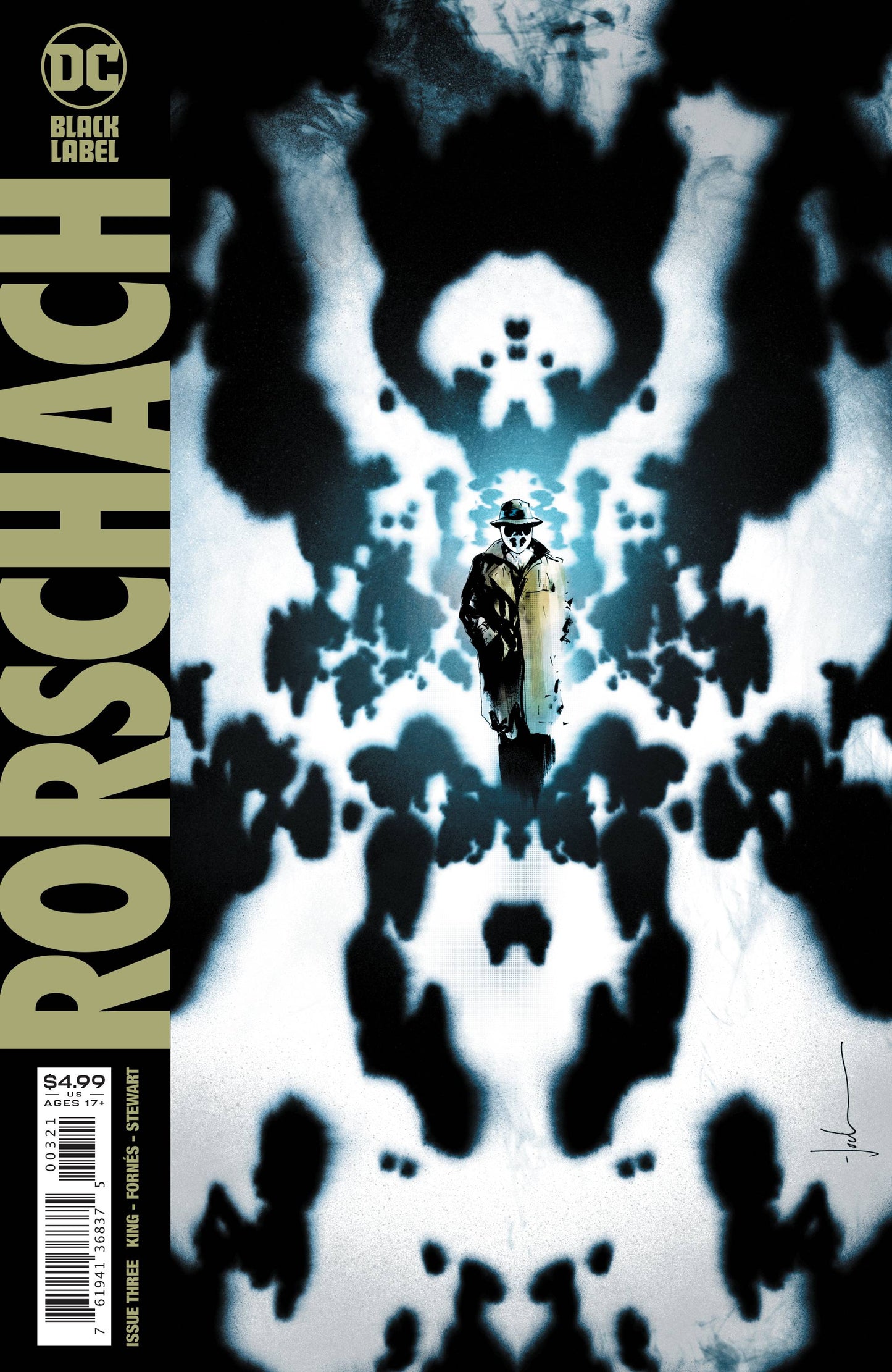 DC COMICS COMIC BOOK RORSCHACH #3 JOCK VAR ED