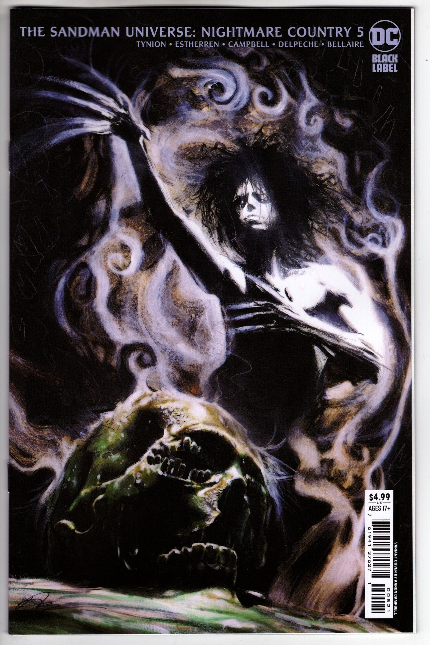DC Comics COMIC BOOK Sandman Universe Nightmare Country #5 Cover B Aaron Campbell Card Stock Variant (Mature)