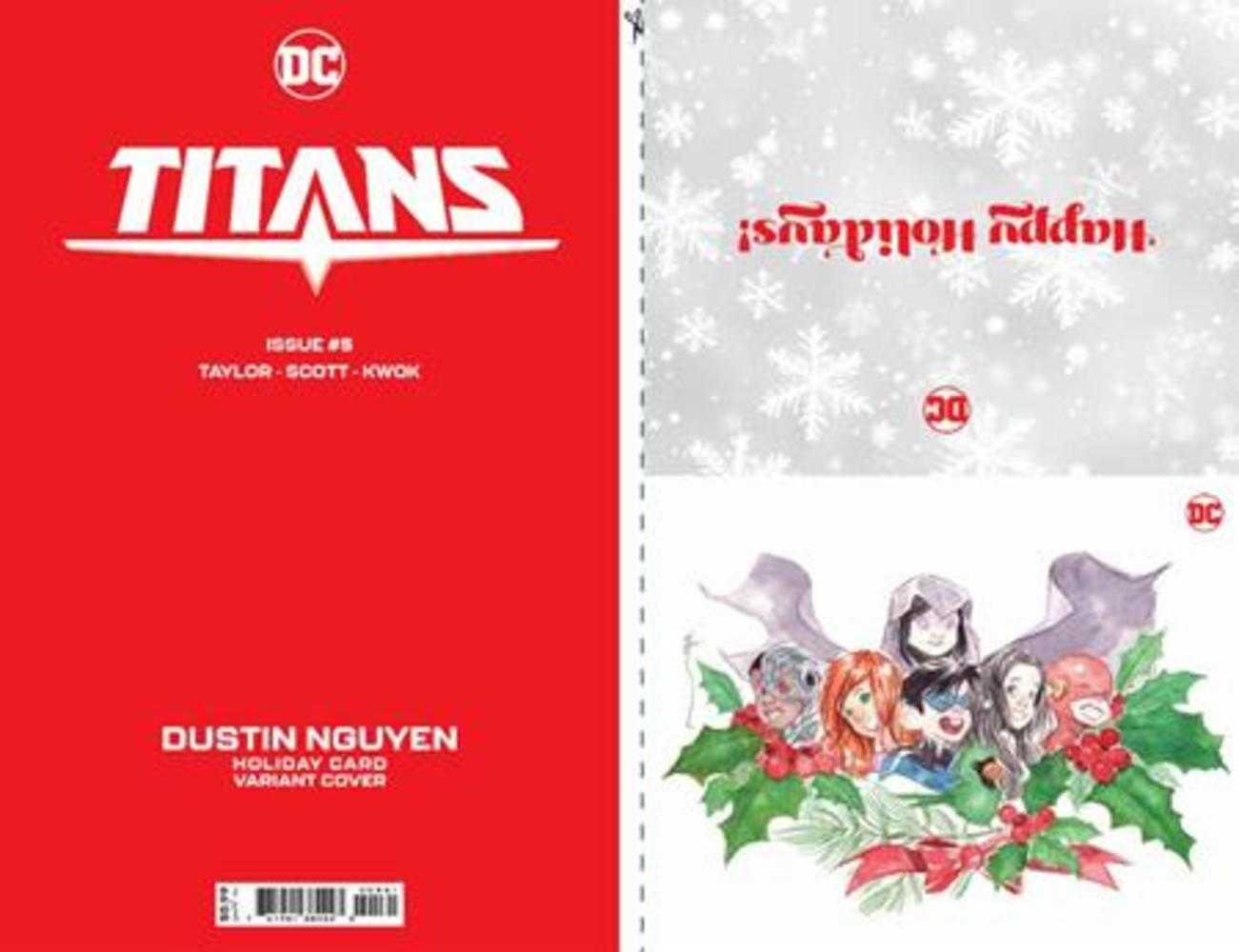 DC Comics COMIC BOOK Titans #5 Cover D Dustin Nguyen DC Holiday Card Special Edition Variant