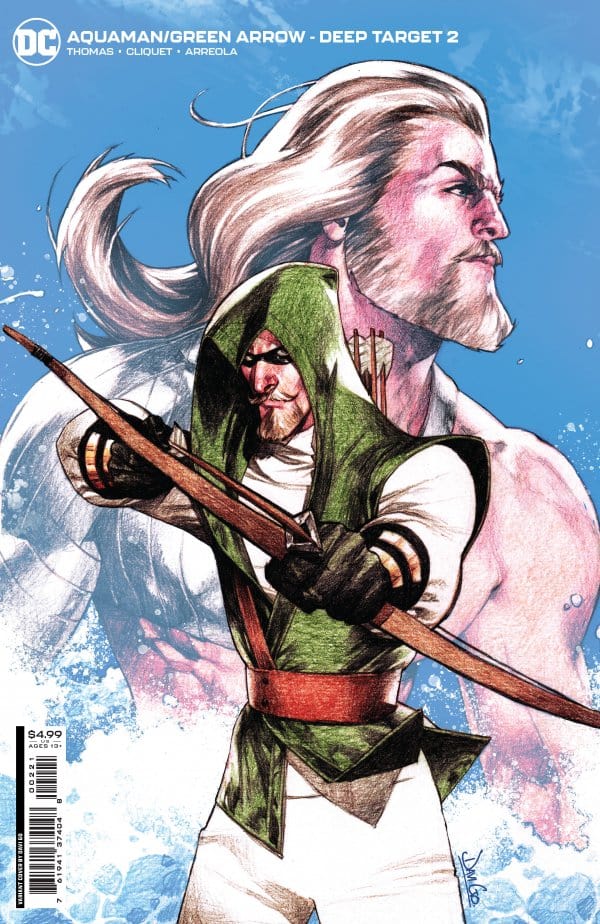 DC Comics COMIC BOOK VF/NM Aquaman Green Arrow Deep Target #2 (Of 7) Cover B Davi Go Card Stock Variant