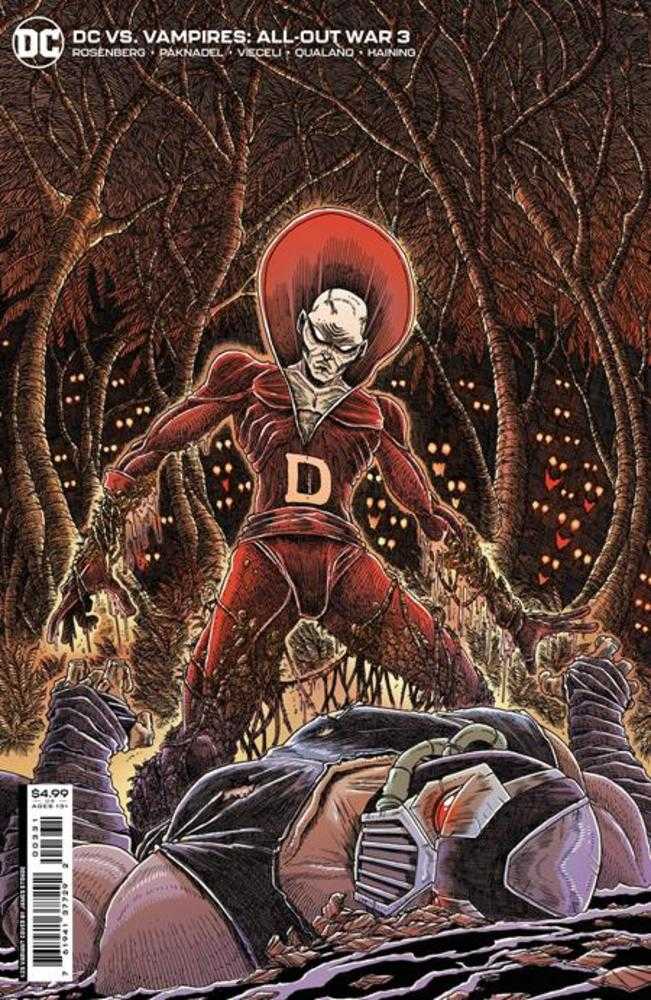 DC Comics COMIC BOOK VF/NM DC vs Vampires All-Out War #3 (Of 6) Cover C 1 in 25 James Stokoe Card Stock Variant