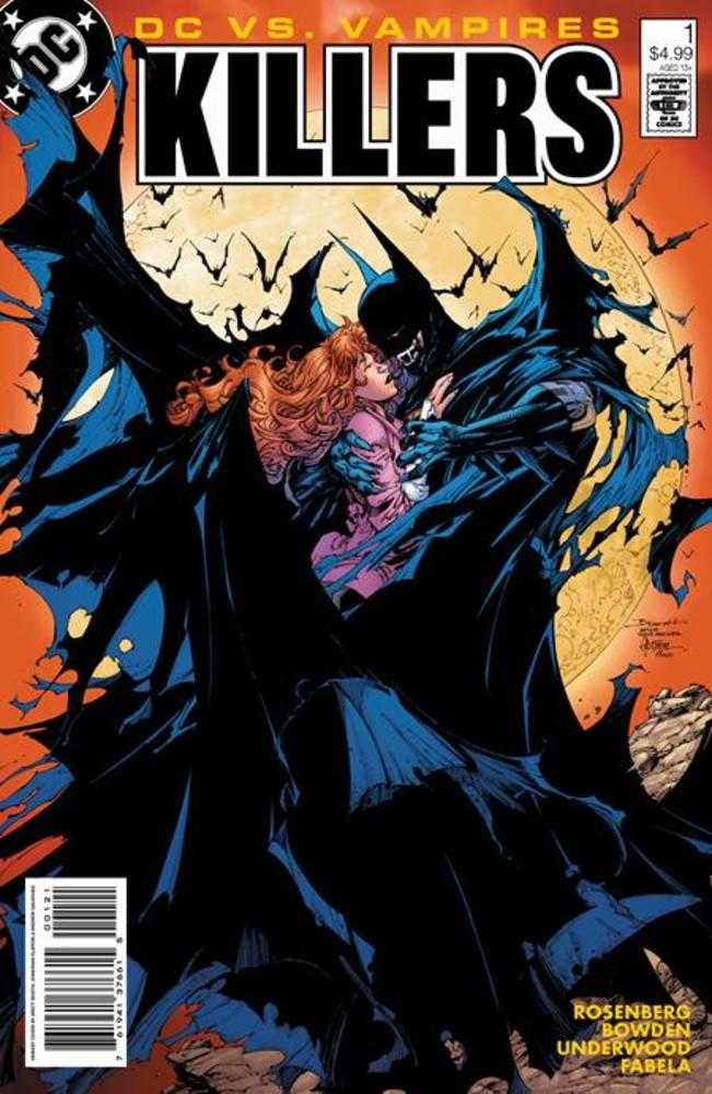 DC Comics COMIC BOOK VF/NM DC vs Vampires Killers #1 (One Shot) Cover B Brett Booth & Jonathan Glapion Card Stock Variant
