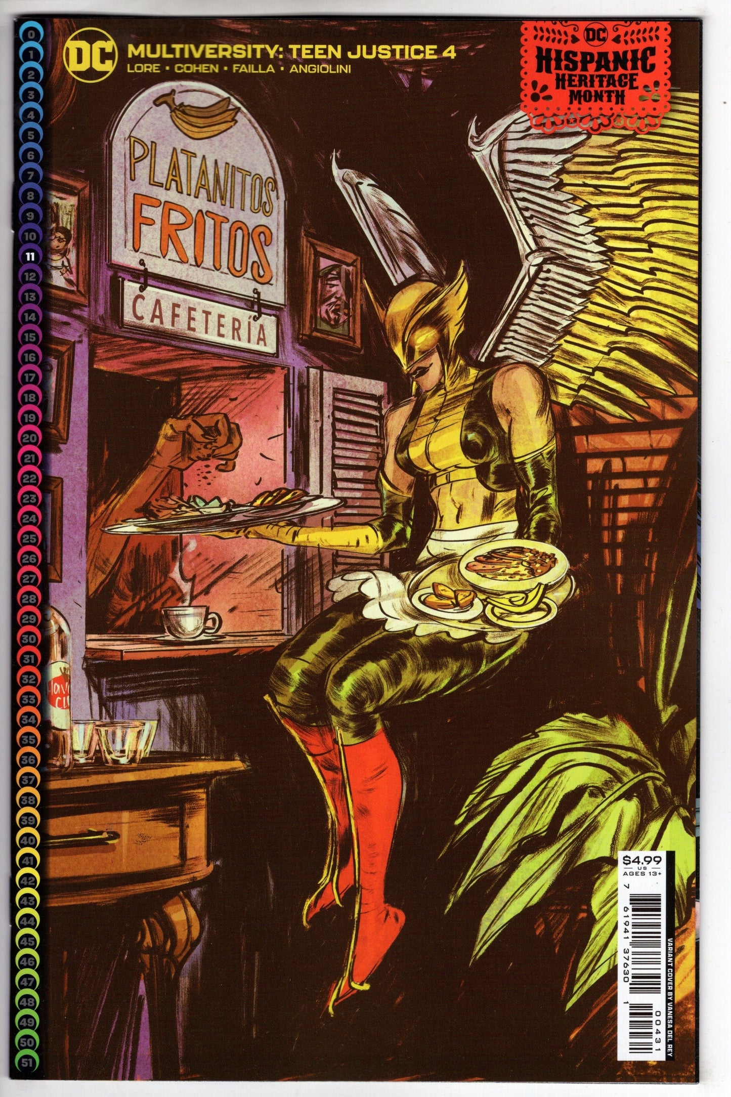 DC Comics COMIC BOOK VF/NM Multiversity Teen Justice #4 (Of 6) Cover C Vanesa Del Rey Hispanic Heritage Month Card Stock Variant