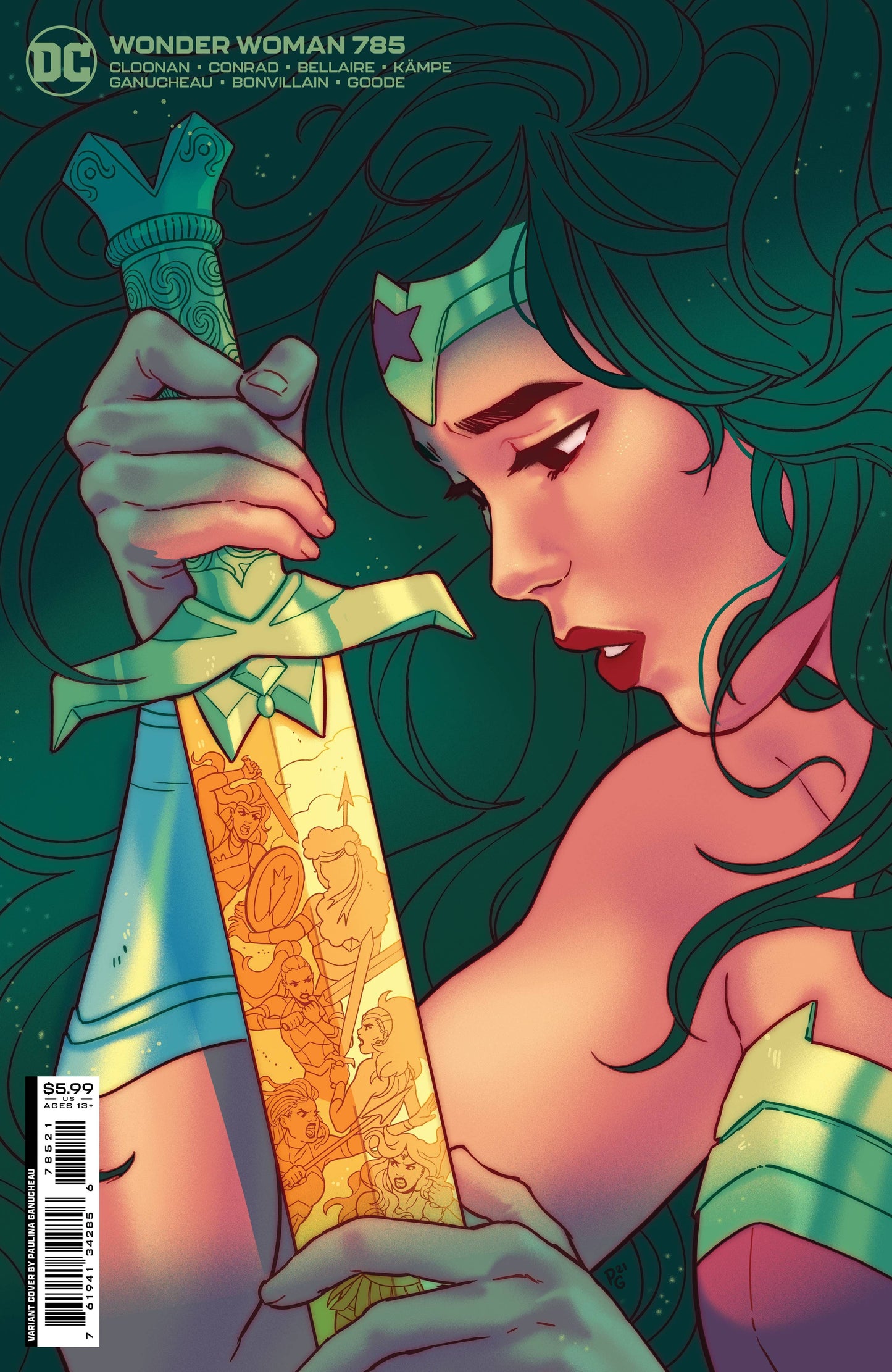 DC COMICS COMIC BOOK VF/NM WONDER WOMAN #785 CVR B GANUCHEAU CARD STOCK VAR