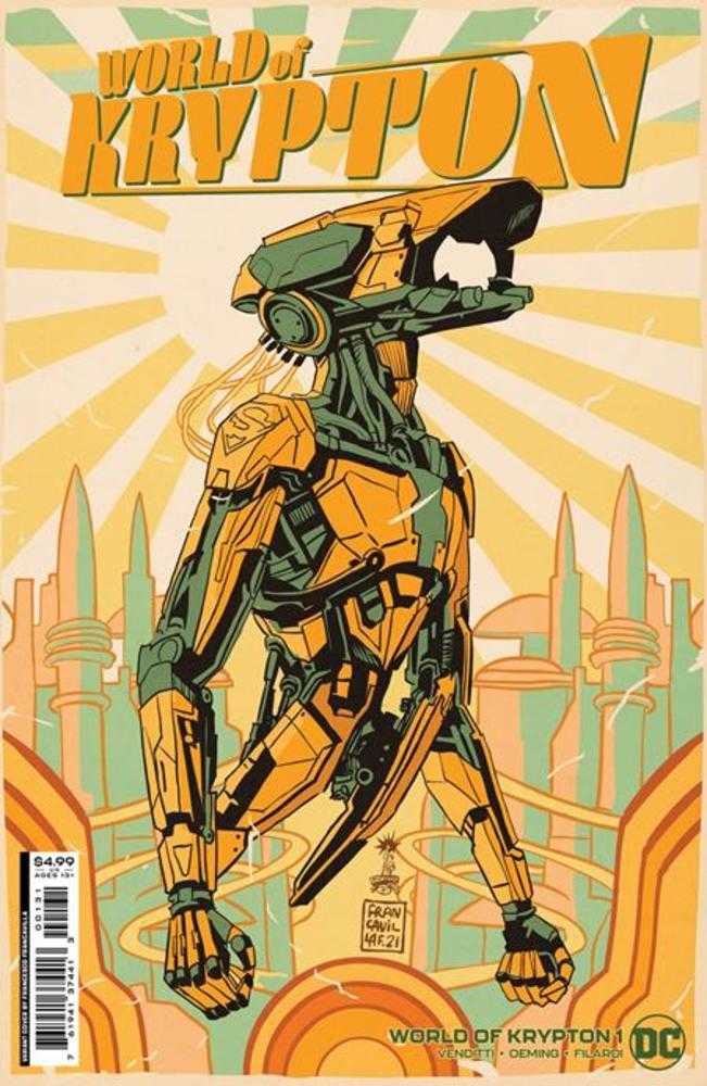 DC Comics COMIC BOOK VF/NM World Of Krypton #1 (Of 6) Cover C 1 in 25 Francesco Francavilla Card Stock Variant