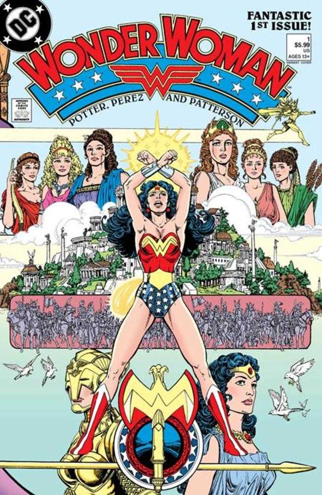 DC Comics COMIC BOOK Wonder Woman (1987) #1 Facsimile Edition (2023 Edition) Cover C George Perez Foil Variant