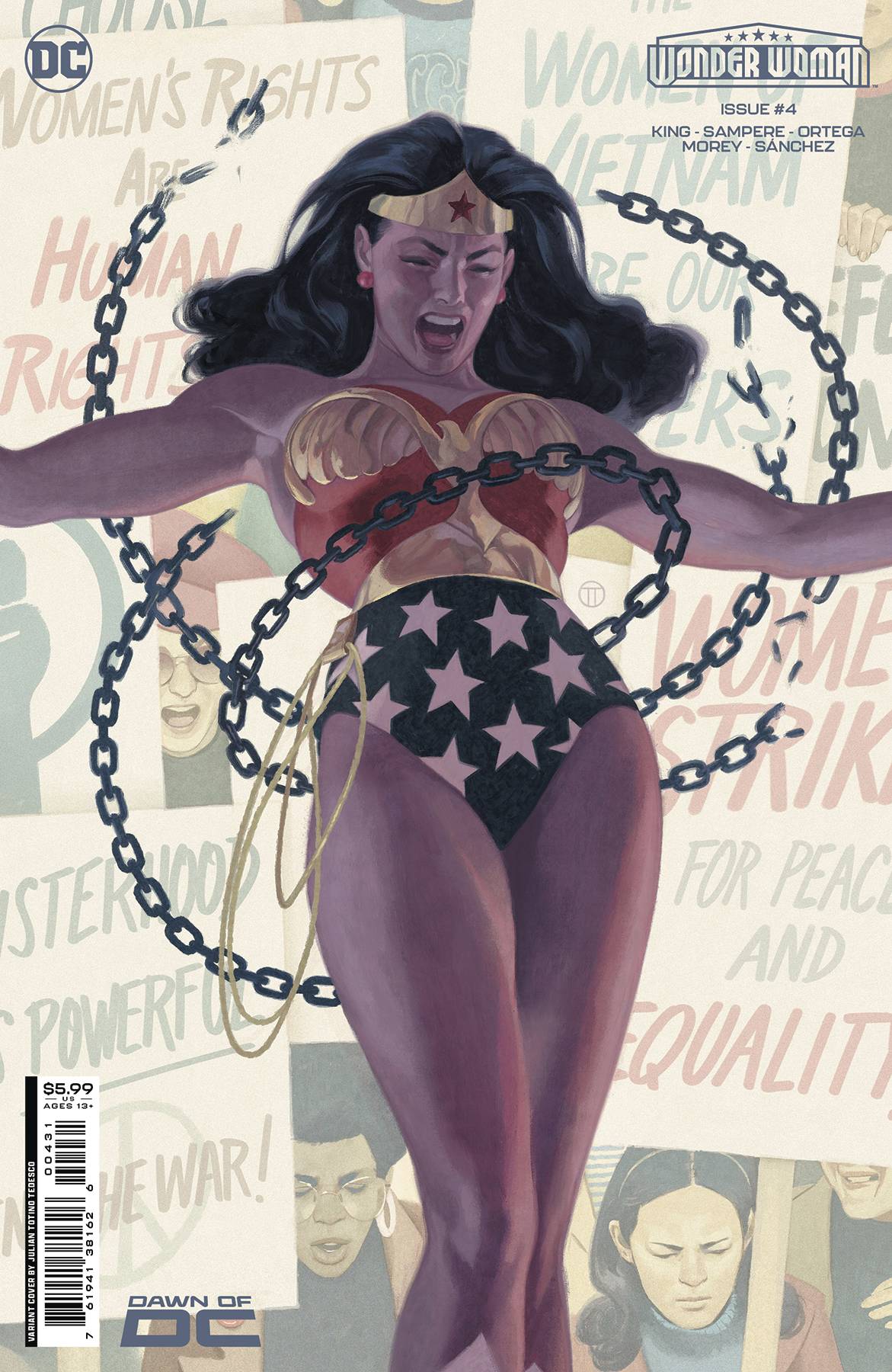DC COMICS COMIC BOOK WONDER WOMAN #4 CVR C JULIAN TOTINO TEDESCO CSV