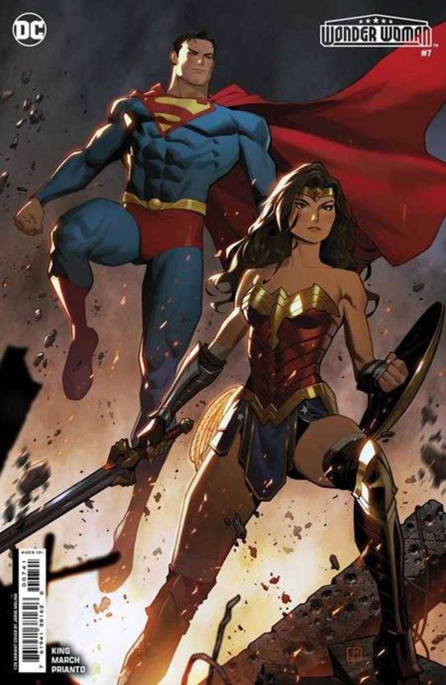 DC Comics COMIC BOOK Wonder Woman #7 Cover E 1 in 25 Jorge Molina Card Stock Variant