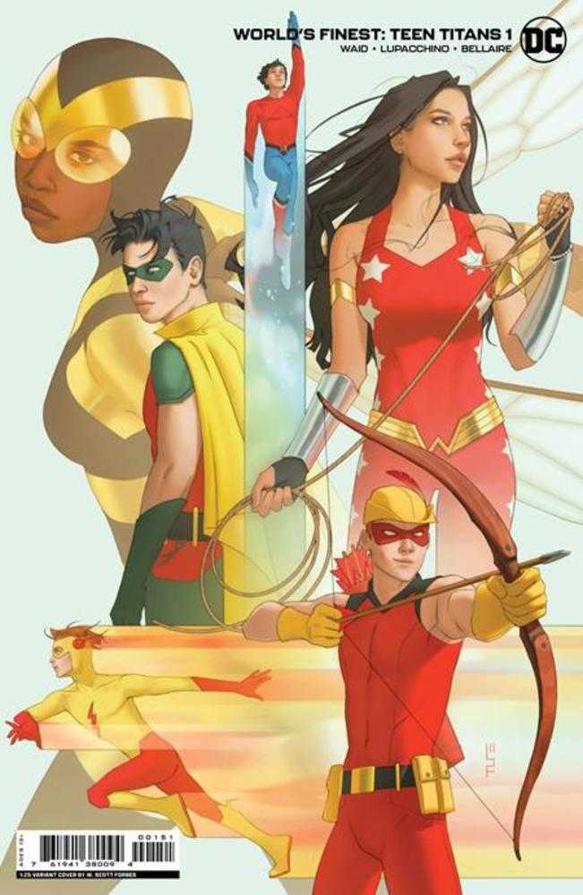 DC Comics COMIC BOOK Worlds Finest Teen Titans #1 (Of 6) Cover F 1 in 25 W Scott Forbes Card Stock Variant