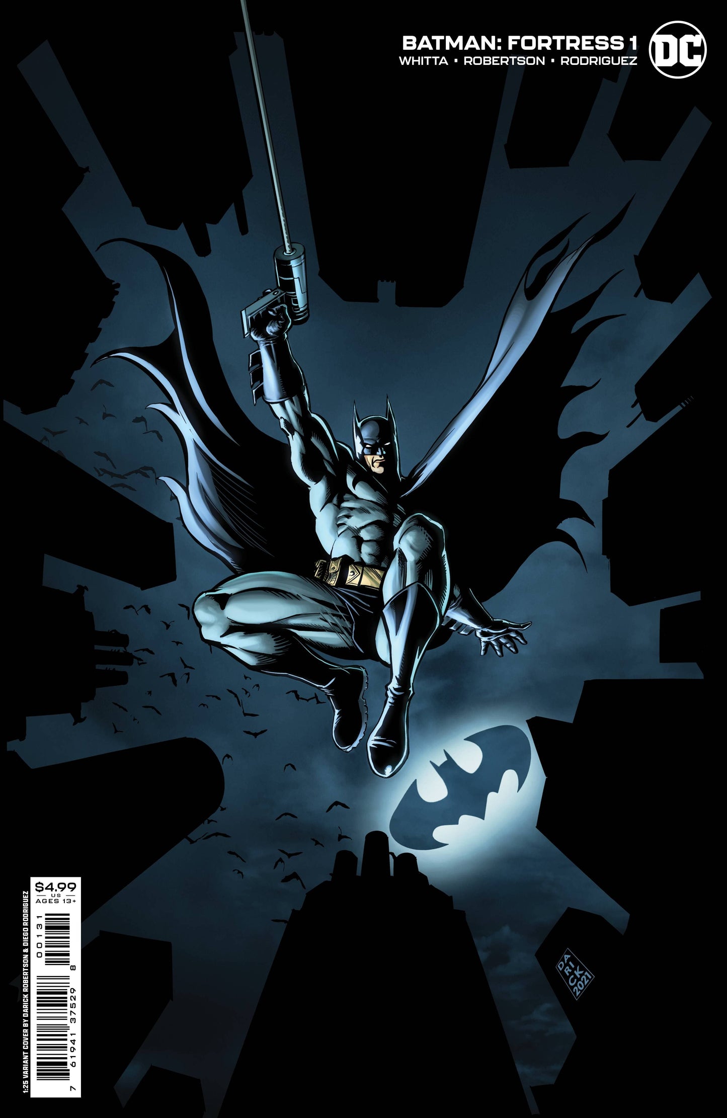 DC COMICS COMIC BOOKS VF/NM BATMAN FORTRESS #1 CVR C 25 COPY ROBERTSON CARD STOCK VARIANT (M