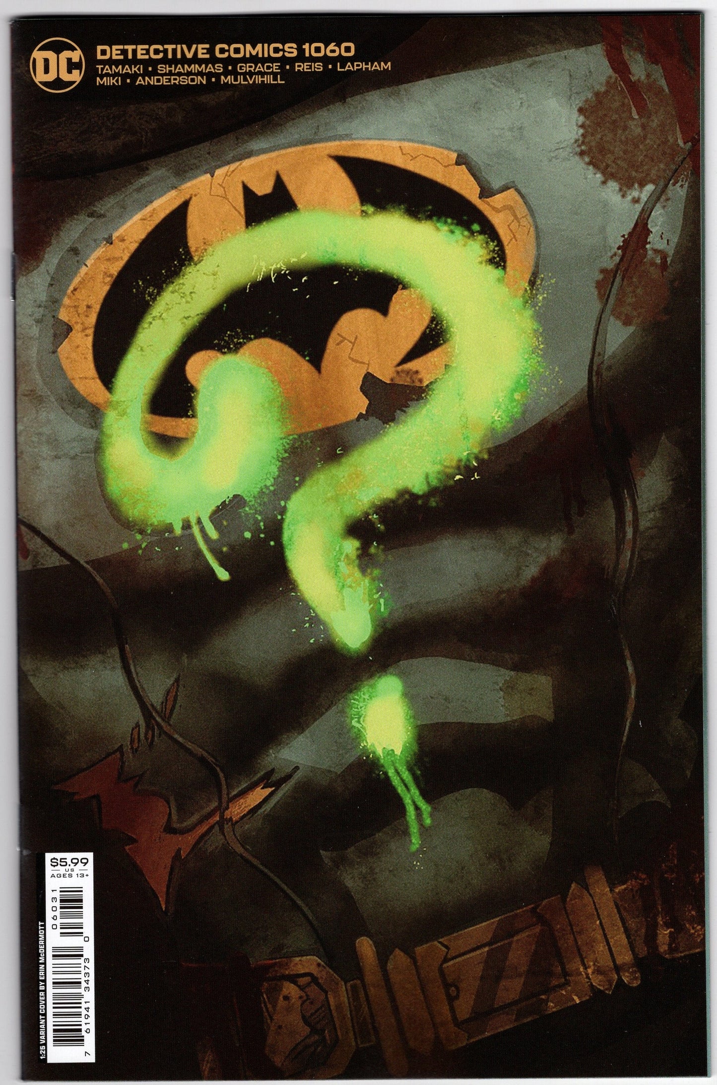 DC COMICS COMIC BOOKS VF/NM DETECTIVE COMICS #1060 CVR C 1:25 MCDERMOTT CARD STOCK VARIANT