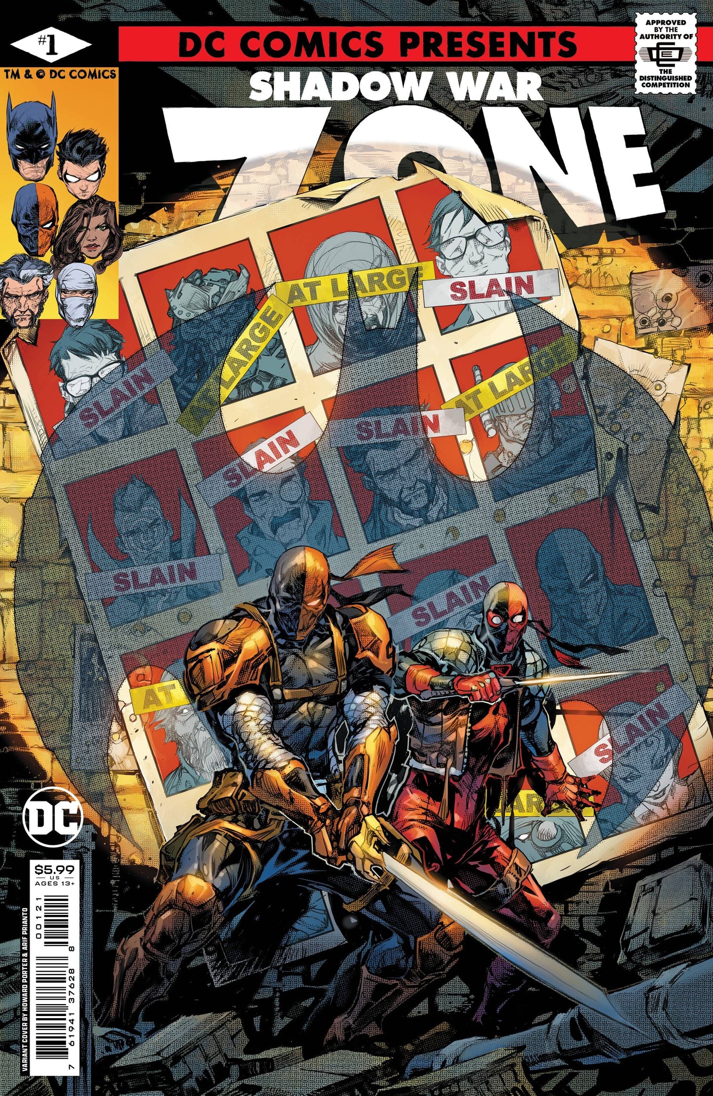 DC COMICS COMIC BOOKS VF/NM SHADOW WAR ZONE ONE SHOT #1 CVR B PORTER HOMAGE VARIANT