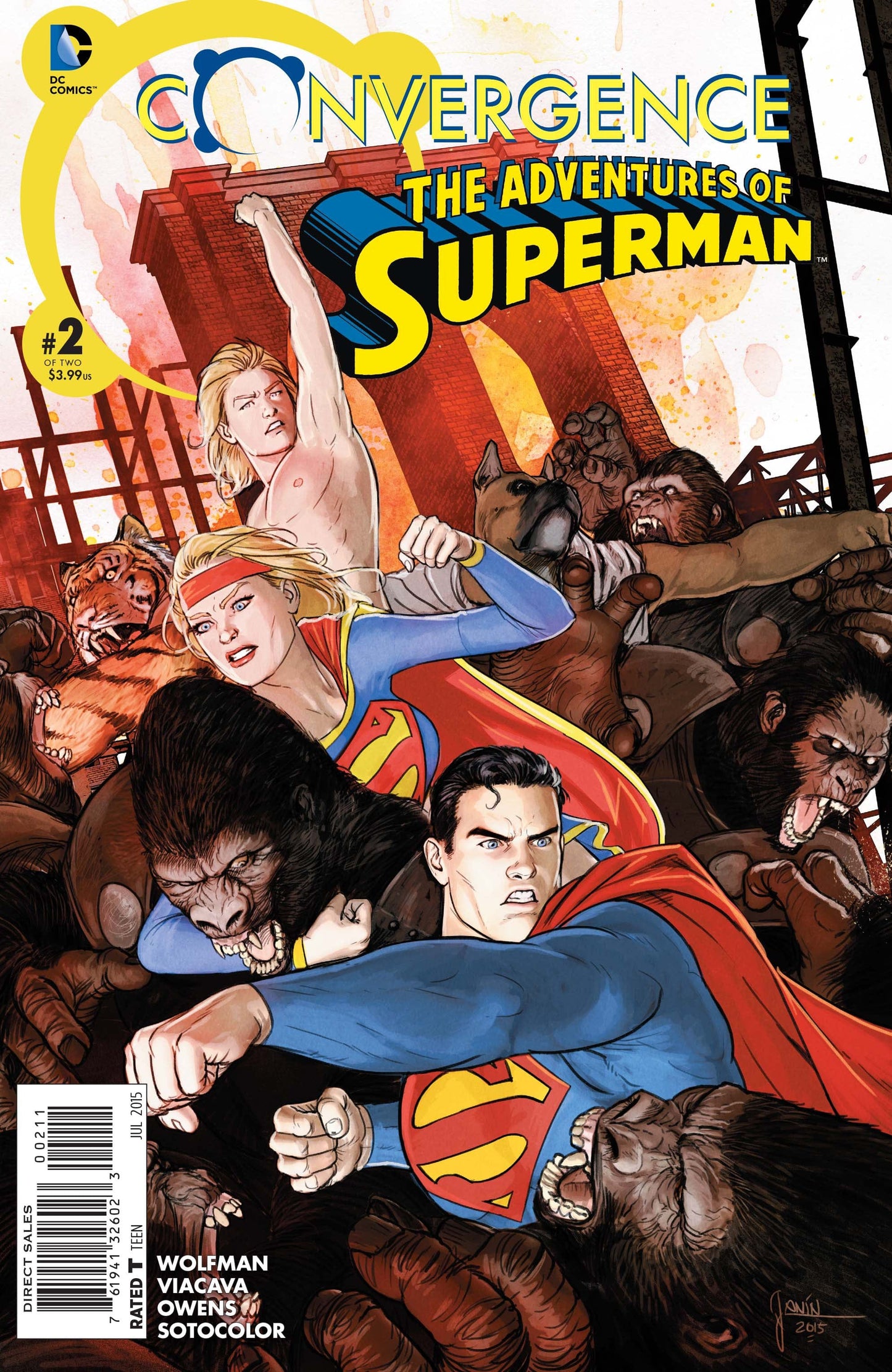 DC COMICS Comics NM CONVERGENCE ADVENTURES OF SUPERMAN #2
