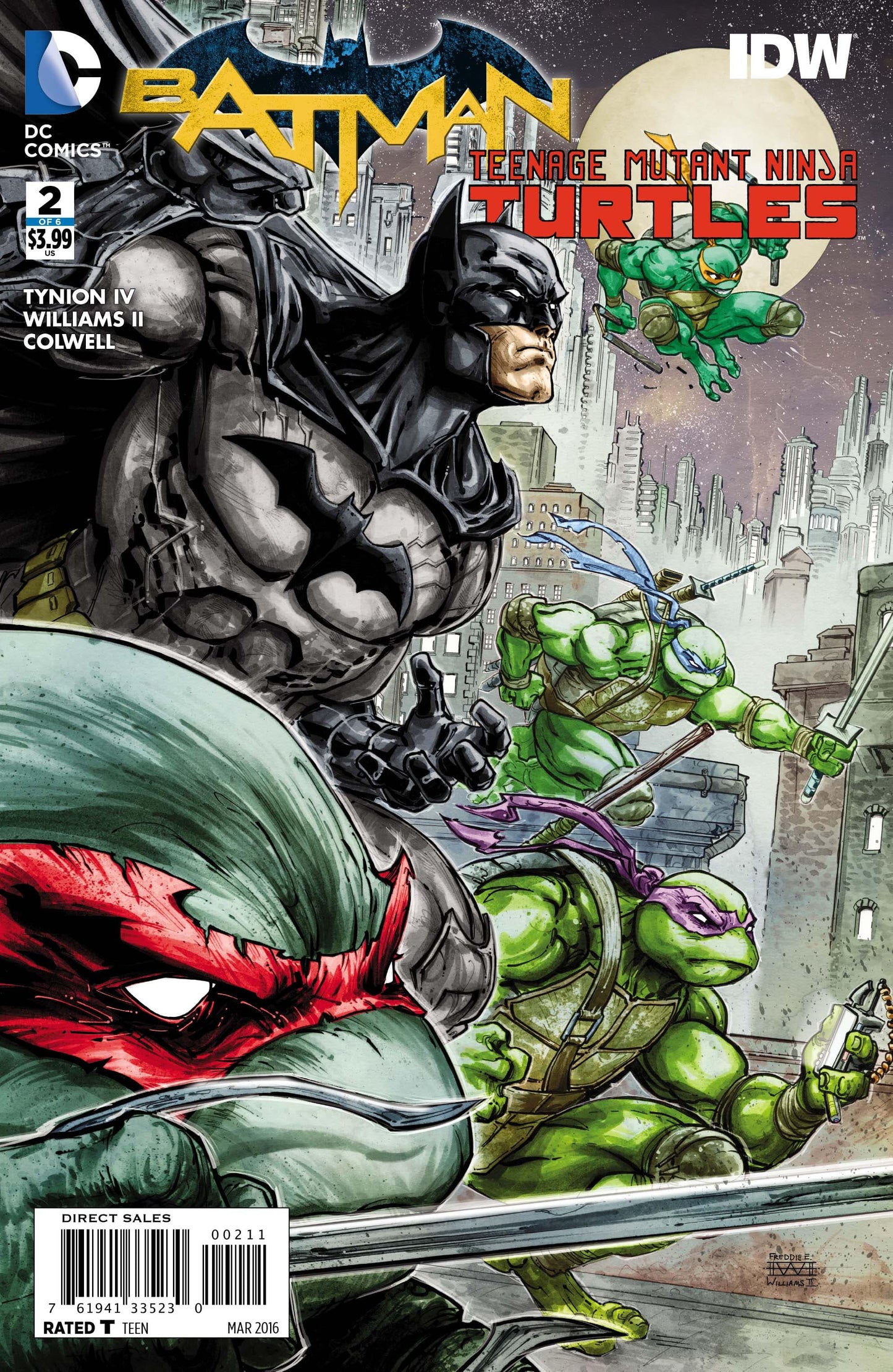 DC COMICS Comics VF/NM BATMAN TEENAGE MUTANT NINJA TURTLES #2 (OF 6)