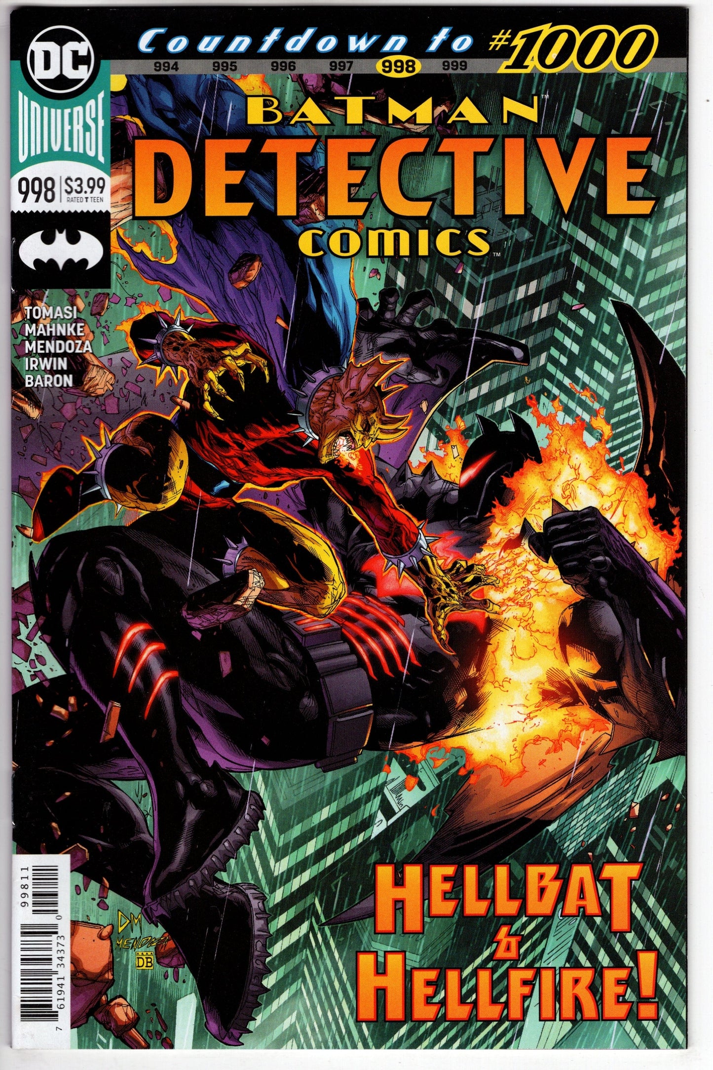 Dc Comics Dc Comics DETECTIVE COMICS #998