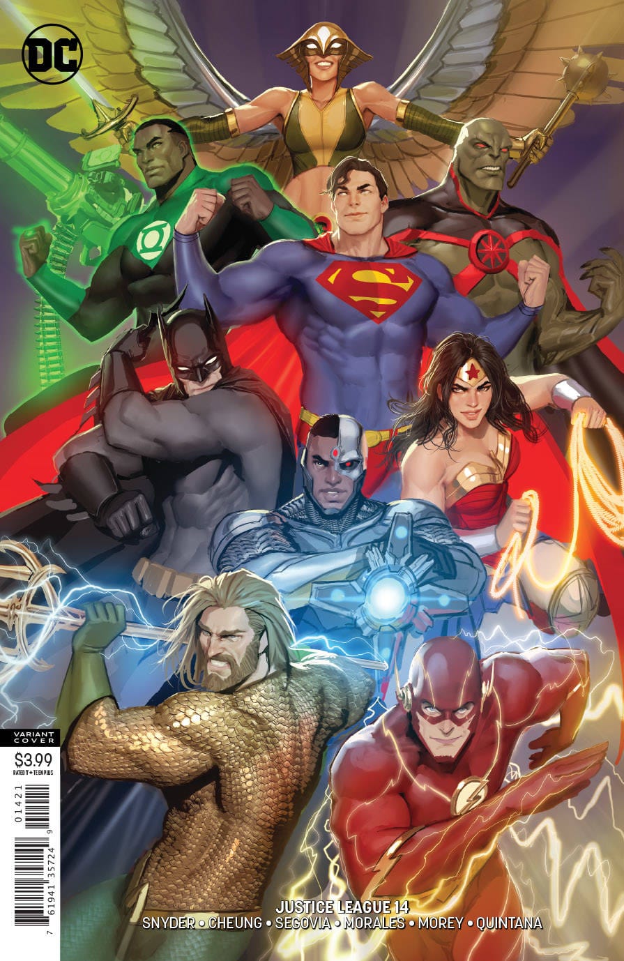 Dc Comics dc comics JUSTICE LEAGUE #14 VAR ED
