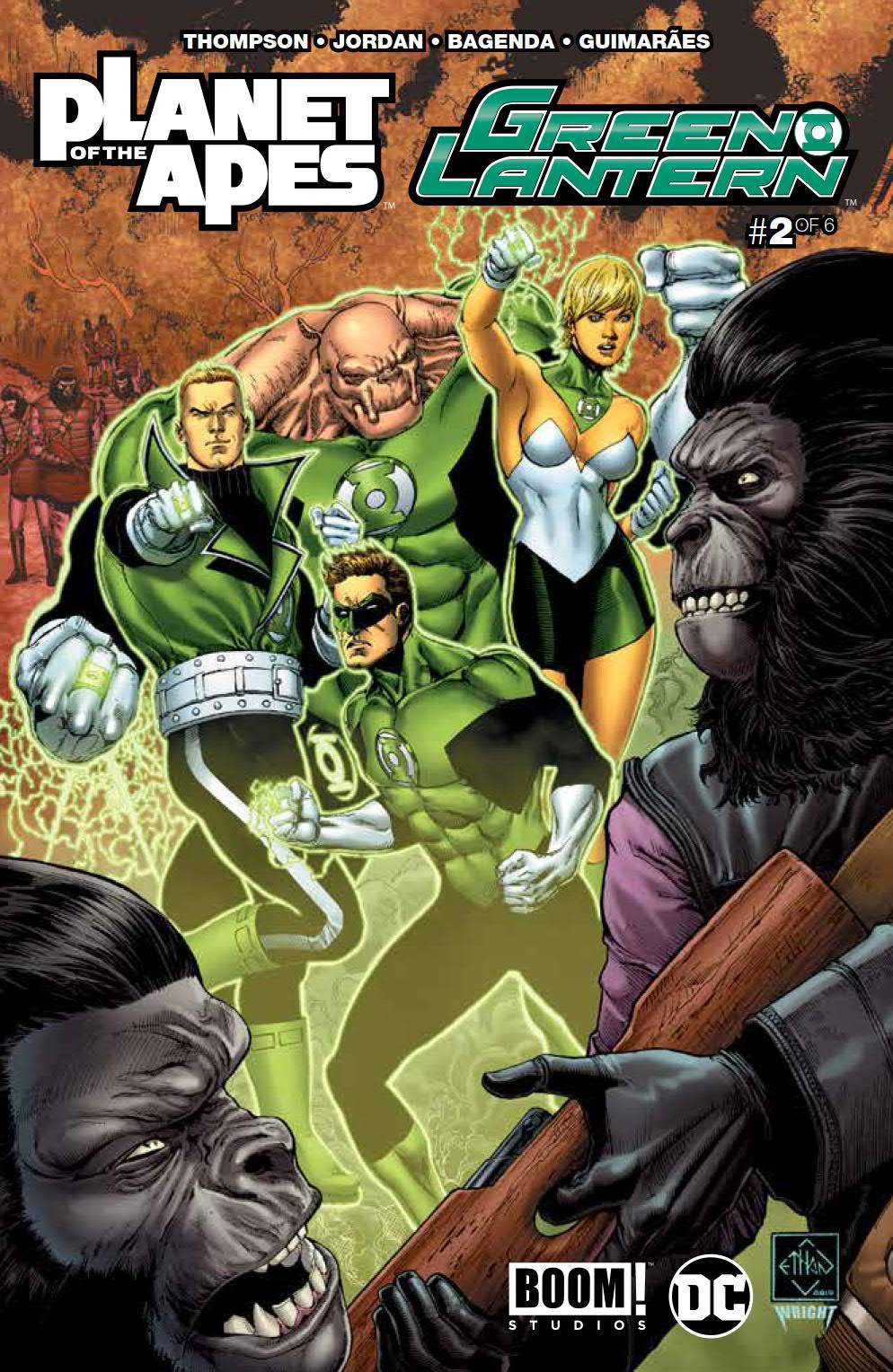 Dc Comics Dc Comics PLANET OF APES GREEN LANTERN #2 MAIN CVR