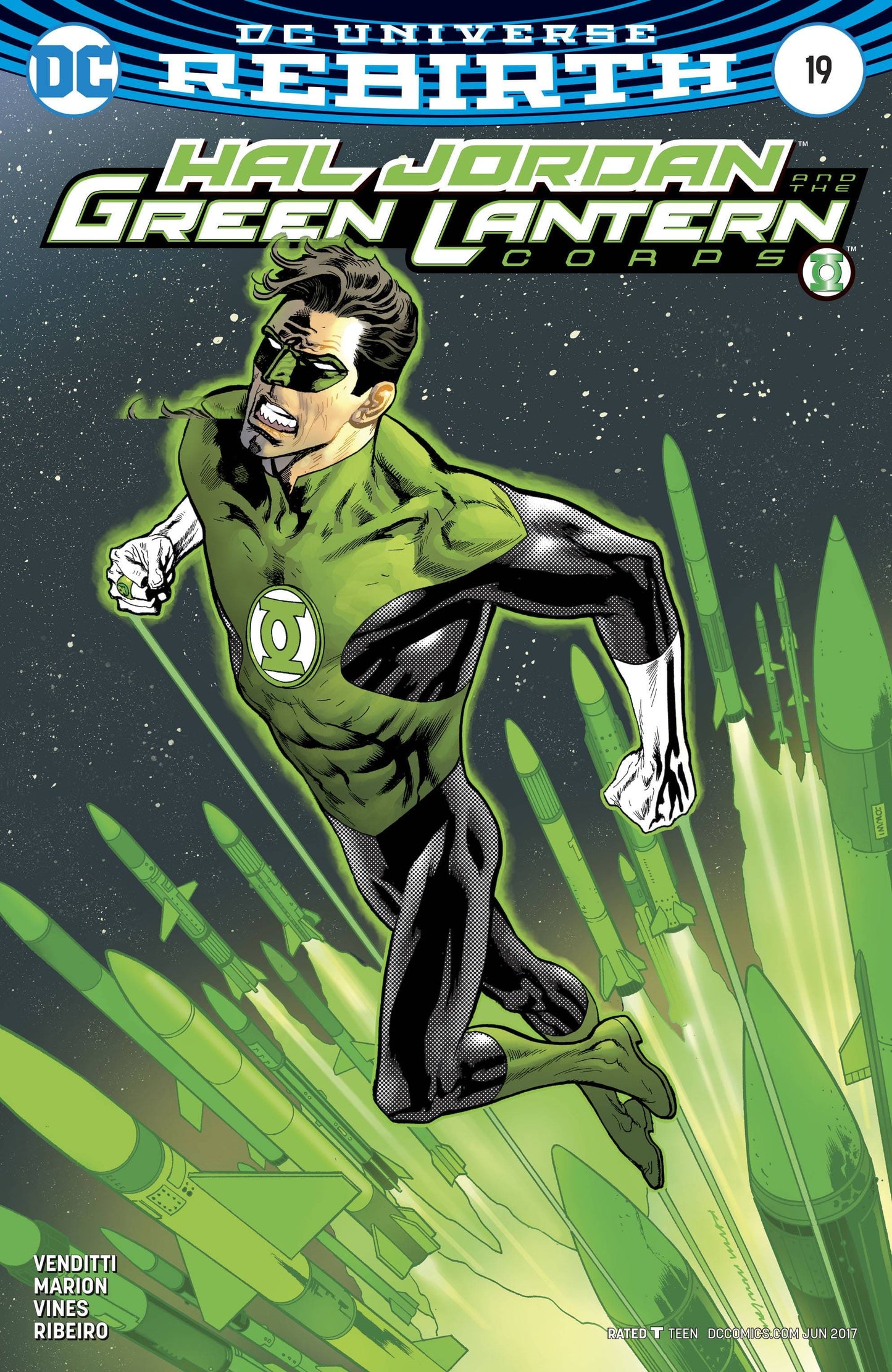DC COMICS HAL JORDAN AND THE GREEN LANTERN CORPS #19 VAR ED