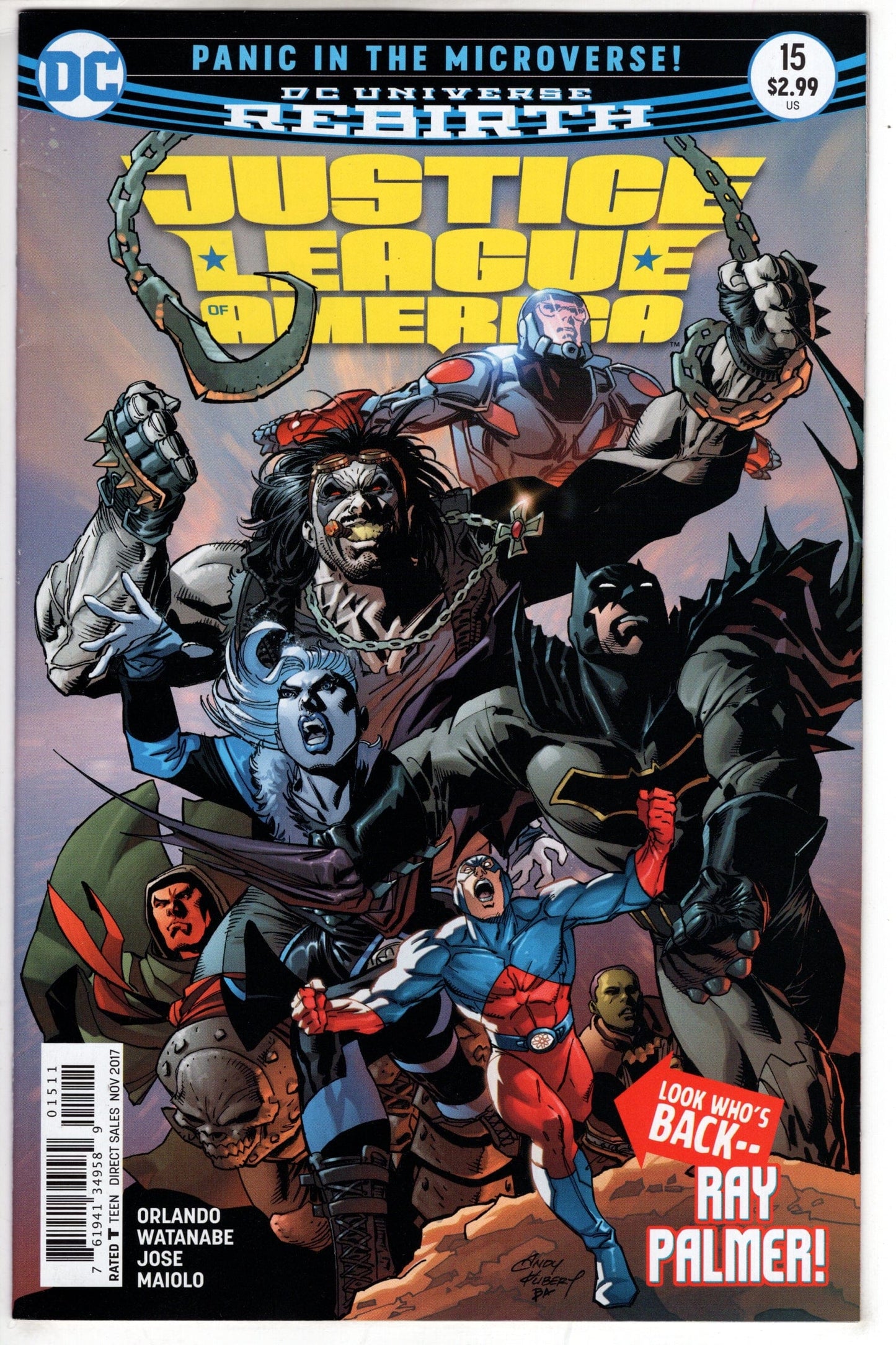DC COMICS JUSTICE LEAGUE OF AMERICA #15 VF