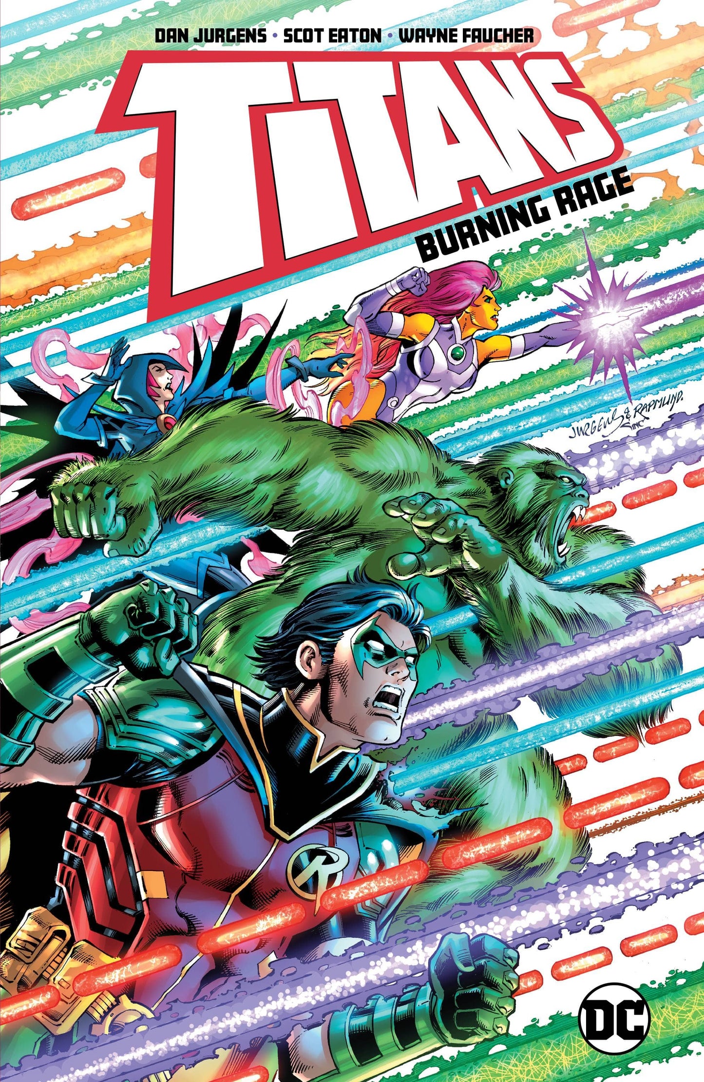 DC COMICS TRADE TITANS BURNING RAGE TP