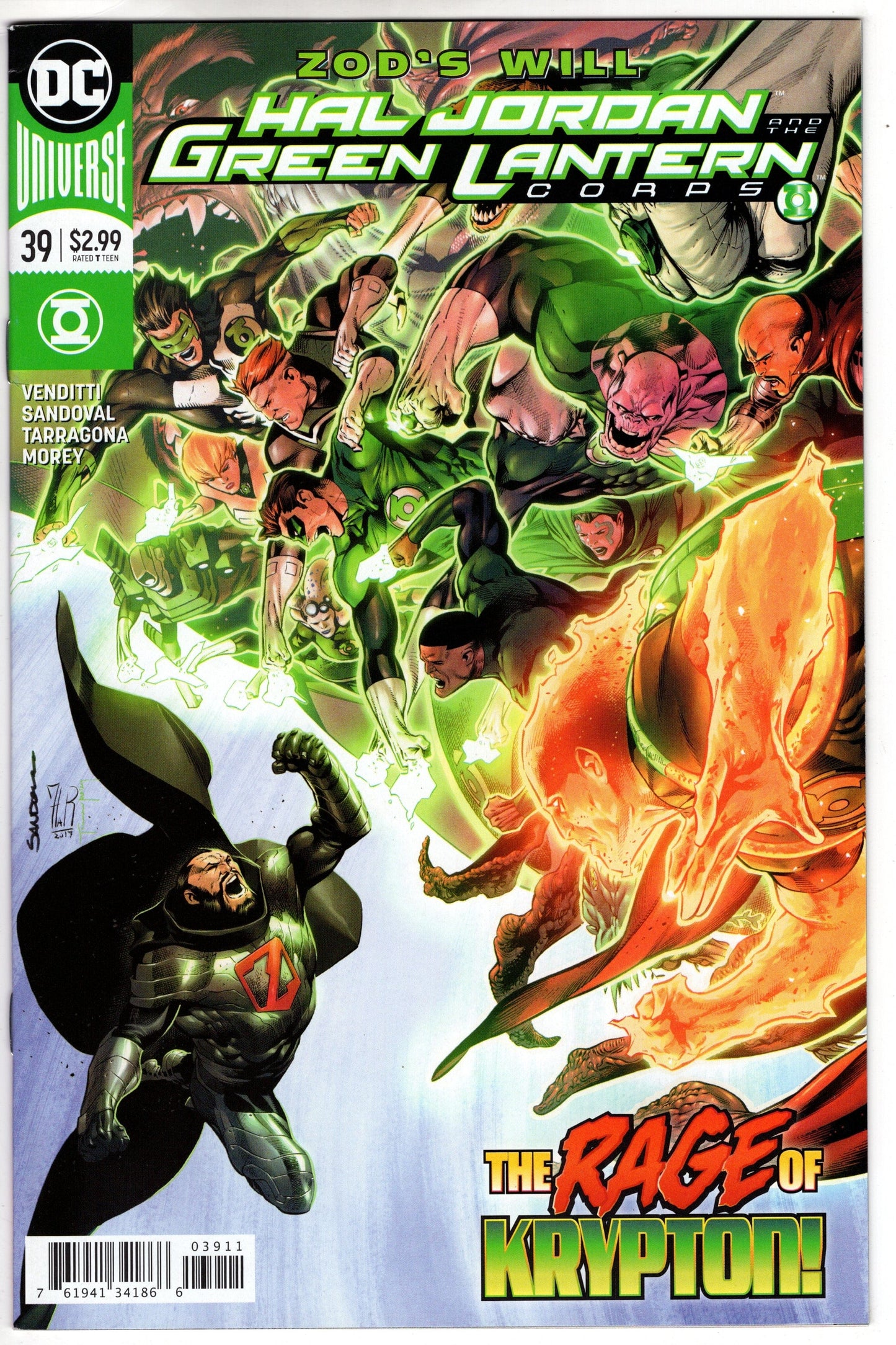 DC COMICS VF/NM HAL JORDAN AND THE GREEN LANTERN CORPS #39