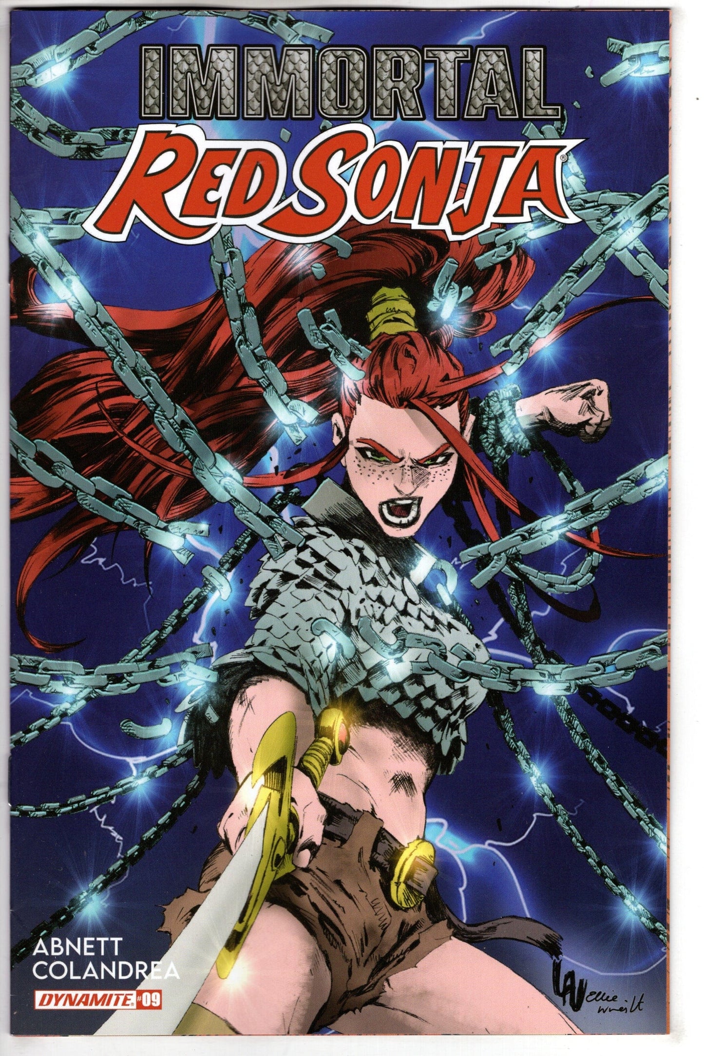 DYNAMITE COMIC BOOK Immortal Red Sonja #9 Cover D Lau