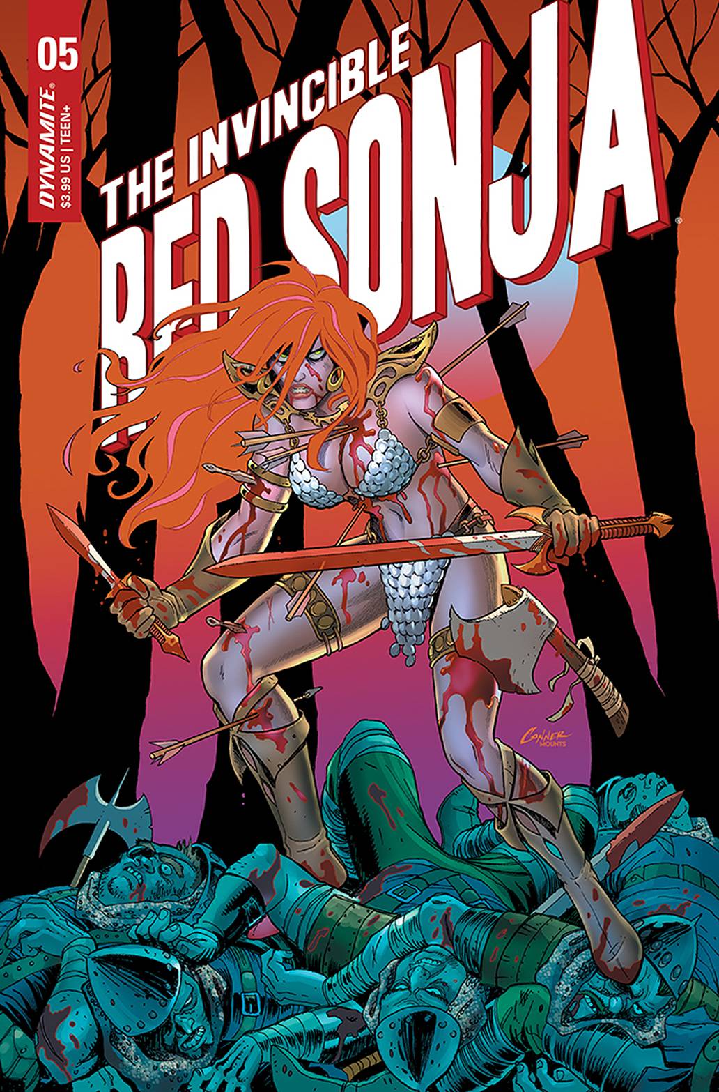 DYNAMITE COMIC BOOK INVINCIBLE RED SONJA #5 CVR A CONNER