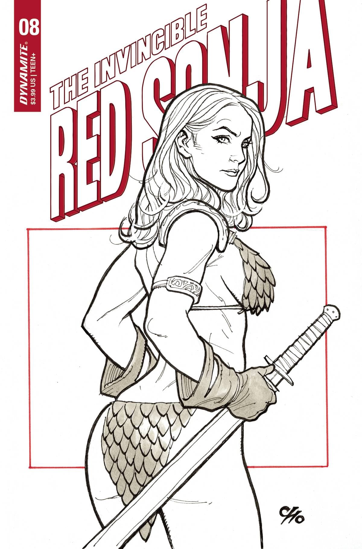 DYNAMITE COMIC BOOK INVINCIBLE RED SONJA #8 CVR D CHO