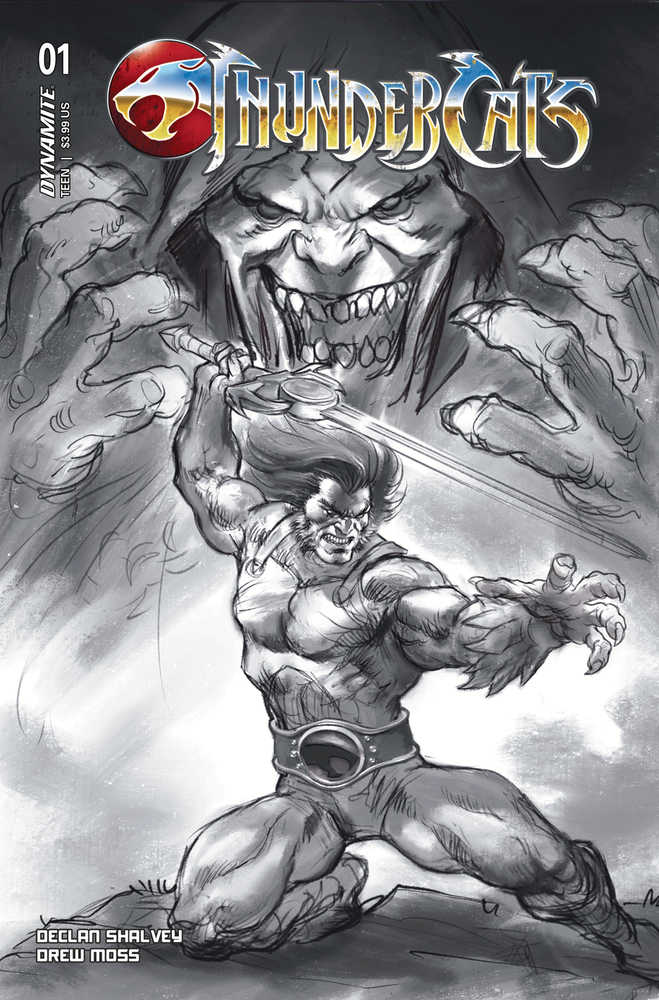 DYNAMITE COMIC BOOK Thundercats #1 Cover R 15 Copy Variant Edition Parrillo Line Art