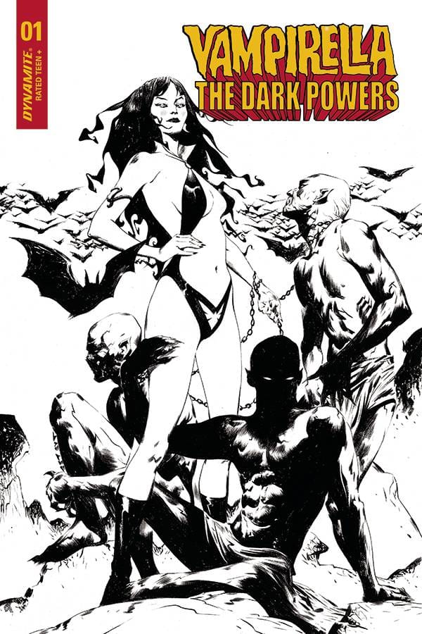DYNAMITE COMIC BOOK VAMPIRELLA DARK POWERS #1 30 COPY LEE B&W DEMONS INCV