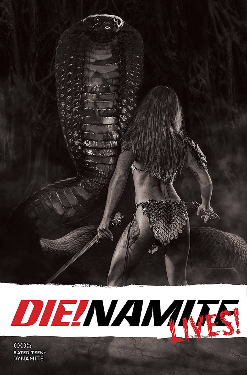 DYNAMITE COMIC BOOK VF/NM DIE!NAMITE LIVES #5 CVR G 20 COPY INCV COSPLAY B&W