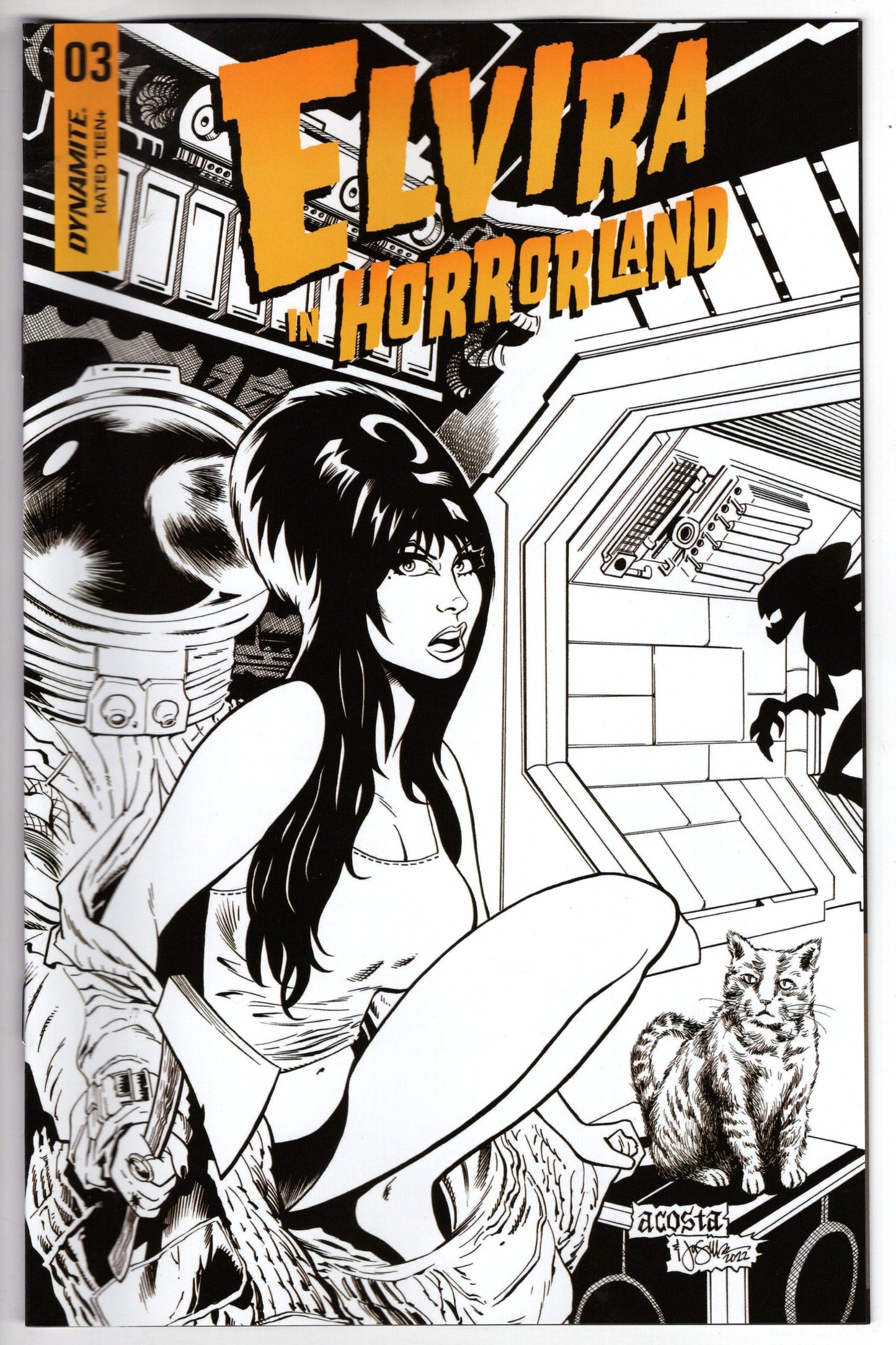 DYNAMITE COMIC BOOK VF/NM ELVIRA IN HORRORLAND #3 CVR BE