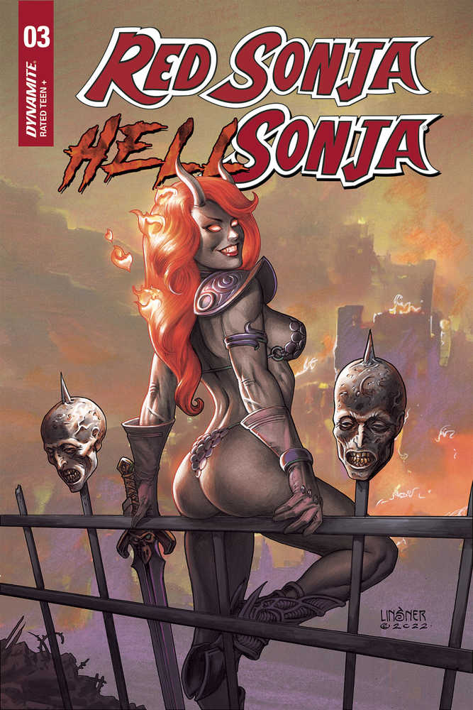 DYNAMITE COMIC BOOKS Red Sonja Hell Sonja #3 Cover A Linsner