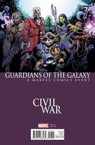 GUARDIANS OF GALAXY #7 BAGLEY CIVIL WAR VAR - Packrat Comics