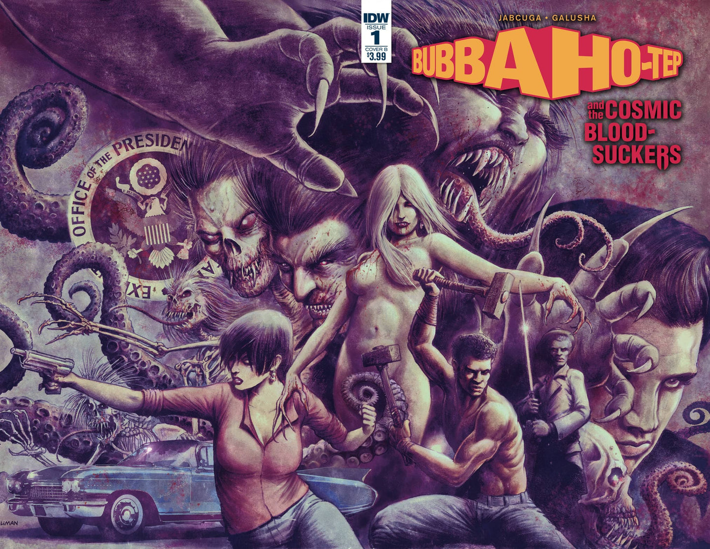 IDW BUBBA HO-TEP & COSMIC BLOOD-SUCKERS #1 CVR B GALUSHA