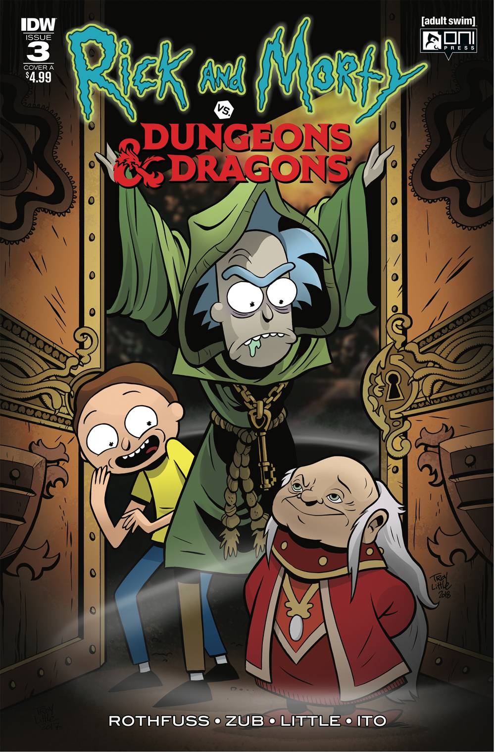 IDW oni RICK & MORTY VS DUNGEONS & DRAGONS #3 (OF 4) CVR A LITTLE (N