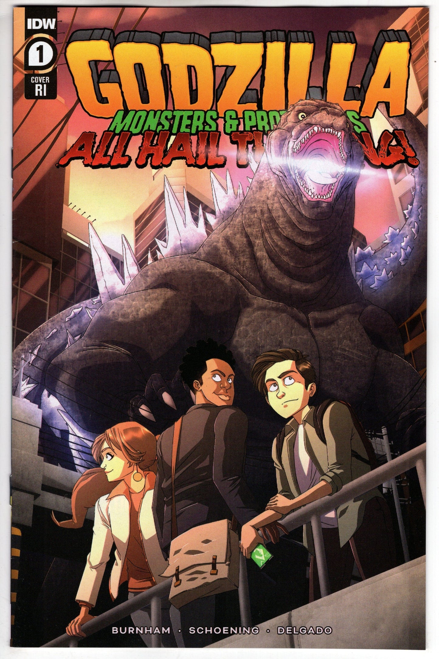 IDW PUBLISHING COMIC BOOK GODZILLA MONSTERS & PROTECTORS ALL HAIL KING #1 CVR RI VARIANT