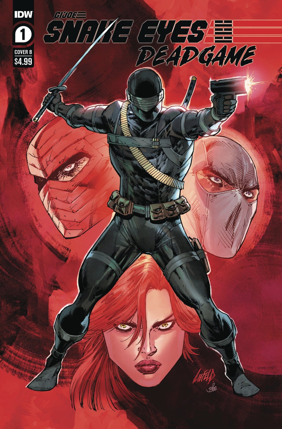 IDW PUBLISHING COMIC BOOK SNAKE EYES DEADGAME #1 CVR B LIEFELD